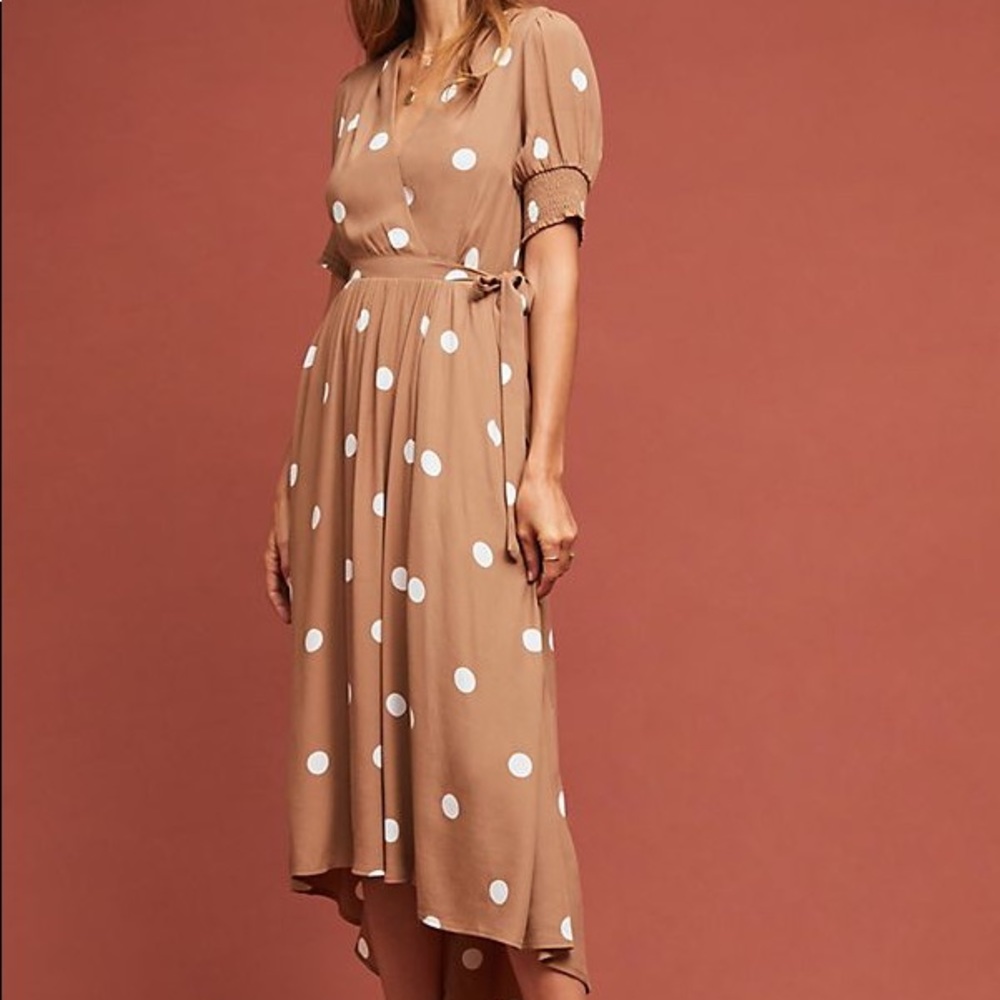 Maeve Bernice polka dot dress Anthropologie